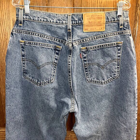 Levi's 550 16 Reg. L Relaxed Fit Tapered Leg Medium Wash Jeans Denim Work - Picture 5 of 10